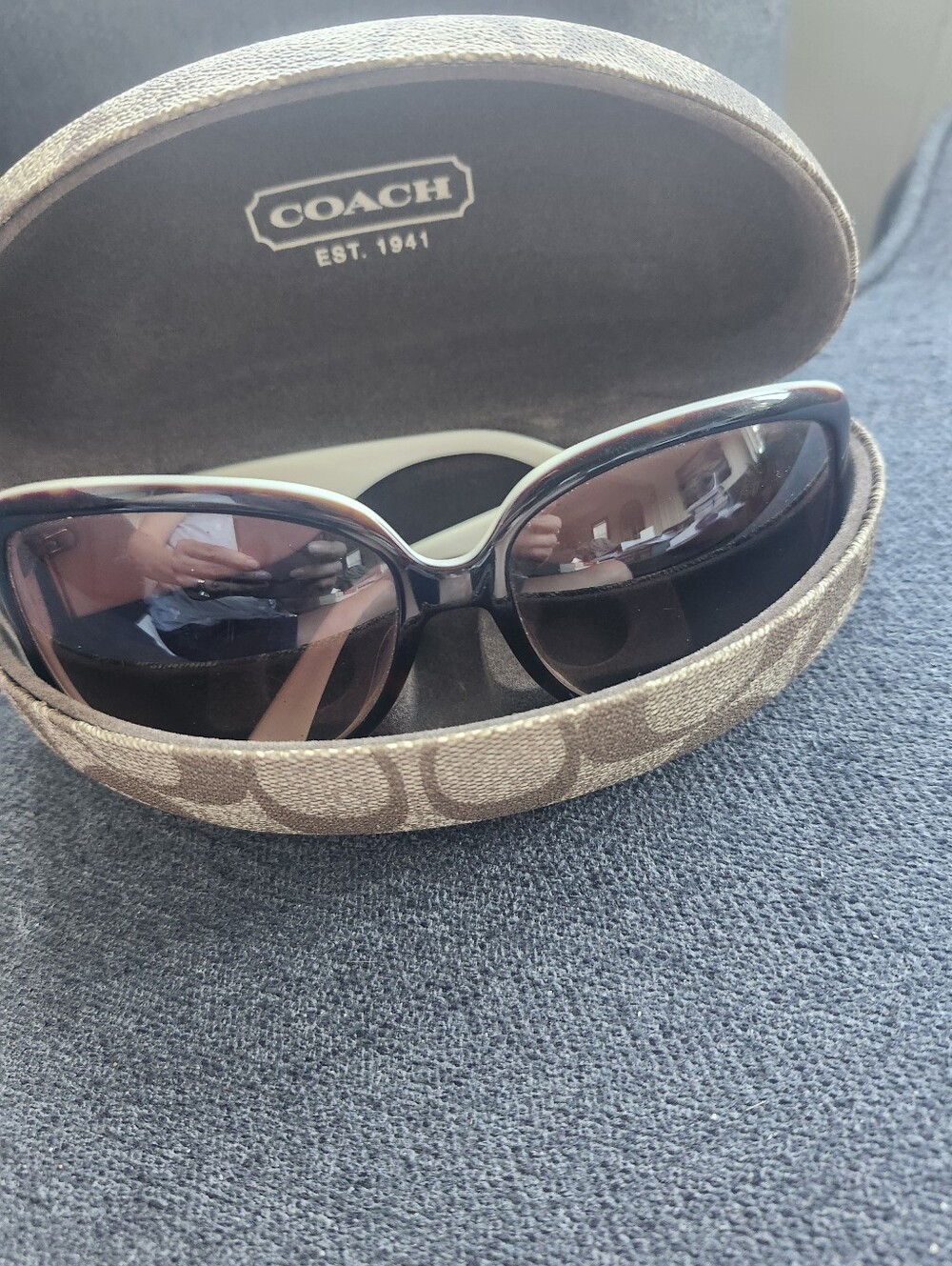COACH Brown/Tortoiseshell Gradient Lens Women's Sunglasses